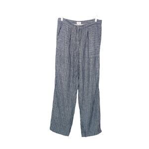 Laundry By Shelli Segal Striped Lagenlook Beachy Straight Leg‎ Pants Size 4
